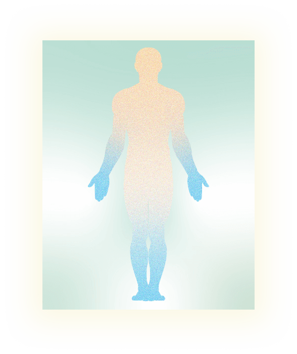 手足だけ冷えるのイラスト