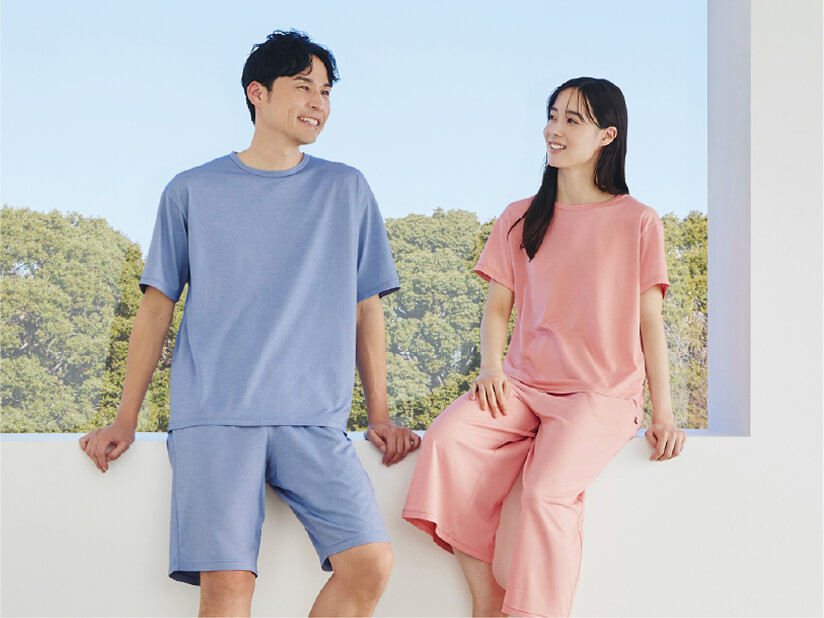 身体のラインを拾いにくい素材と設計のイメージ