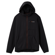 ジップアップフードジャケット ブラック