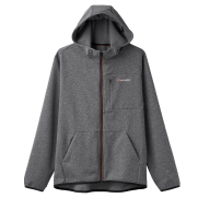 ジップアップフードジャケット グレー